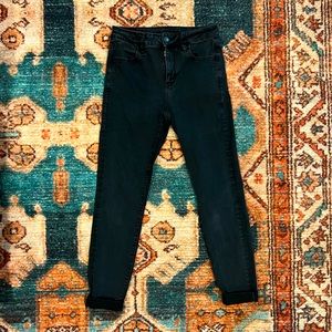 American Eagle black skinny jeans, size 8R